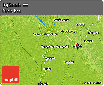 Physical 3D Map of Injānah