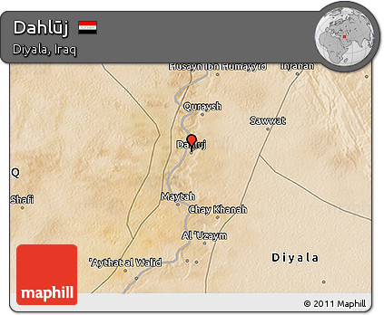 Satellite 3D Map of Dahlūj