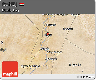 Satellite 3D Map of Dahlūj