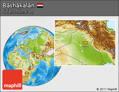 Physical Location Map of Bāshākalān