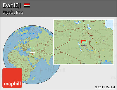 Savanna Style Location Map of Dahlūj