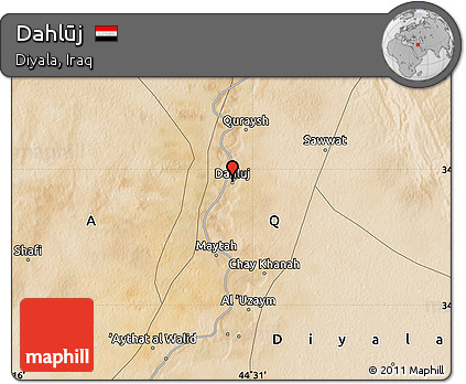 Satellite Map of Dahlūj