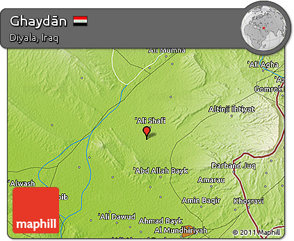 Physical 3D Map of Ghaydān