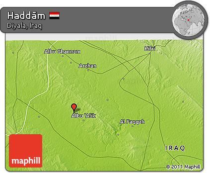 Physical 3D Map of Haddām