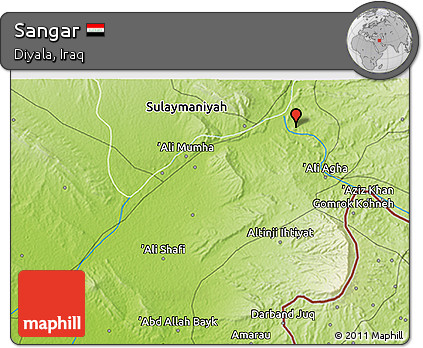 Physical 3D Map of Sangar
