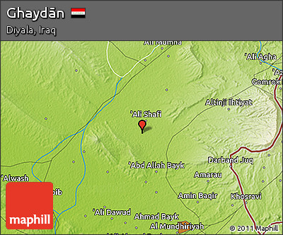 Physical 3D Map of Ghaydān
