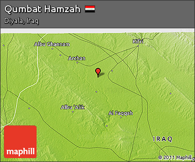 Physical 3D Map of Qumbat Hamzah