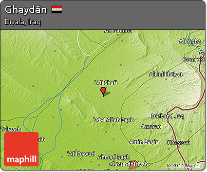 Physical 3D Map of Ghaydān