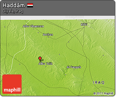 Physical 3D Map of Haddām