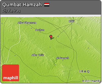 Physical 3D Map of Qumbat Hamzah