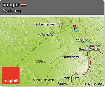 Physical 3D Map of Sangar