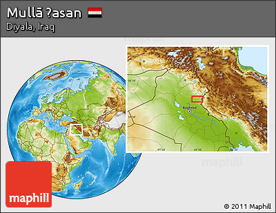 Physical Location Map of Mullā Ḩasan