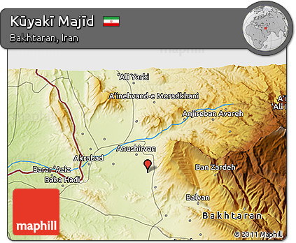 Physical 3D Map of Kūyakī Majīd