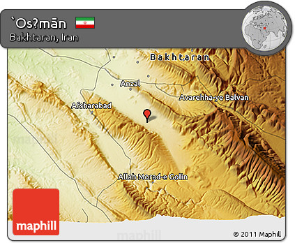 Physical 3D Map of `Os̄mān