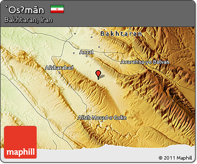 Physical 3D Map of `Os̄mān