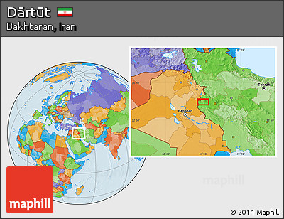 Political Location Map of Dārtūt