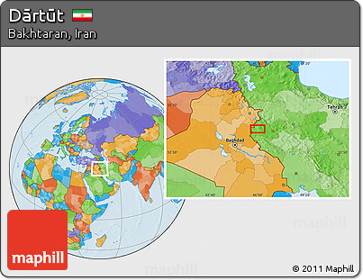 Political Location Map of Dārtūt