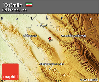 Physical Map of `Os̄mān