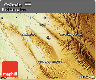 Physical Map of `Os̄mān
