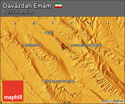 Political Map of Davāzdah Emām