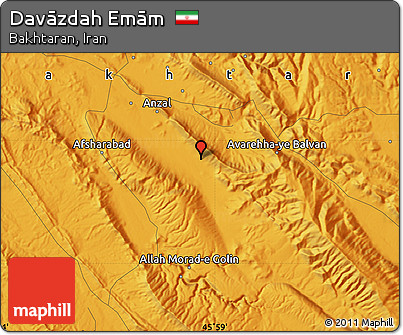 Political Map of Davāzdah Emām