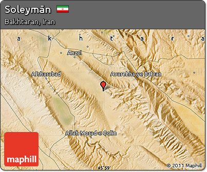 Satellite Map of Soleymān