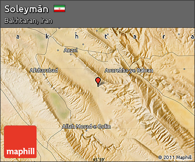 Satellite Map of Soleymān