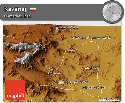 Physical 3D Map of Kavānaj