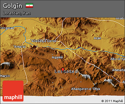 Physical 3D Map of Golgīn