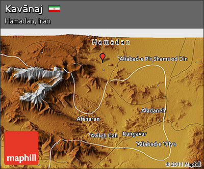 Physical 3D Map of Kavānaj