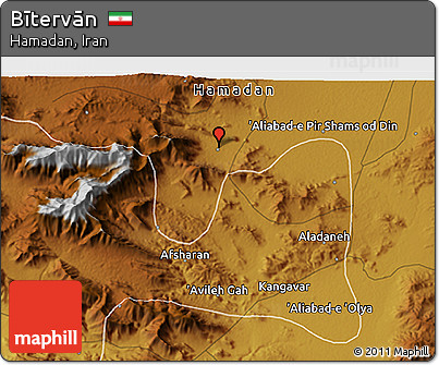 Physical 3D Map of Bītervān