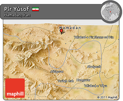 Satellite 3D Map of Pīr Yūsof