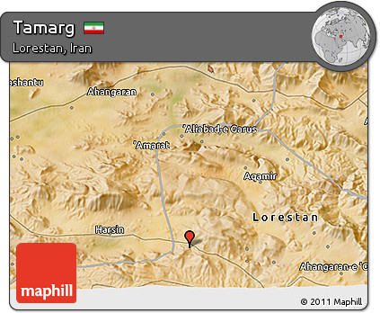 Satellite 3D Map of Tamarg