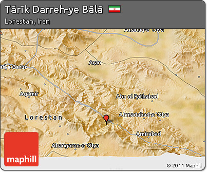 Satellite 3D Map of Tārīk Darreh-ye Bālā
