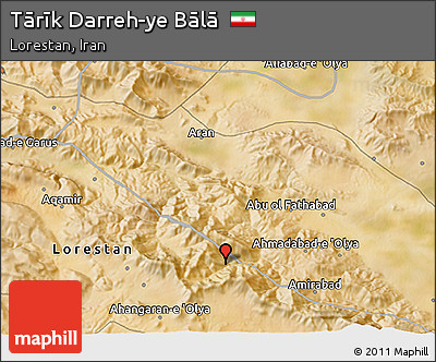 Satellite 3D Map of Tārīk Darreh-ye Bālā