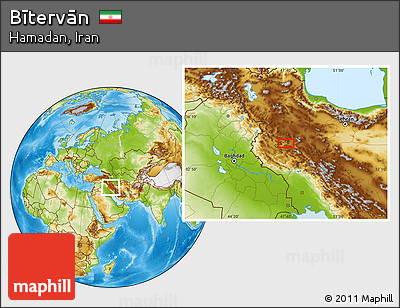 Physical Location Map of Bītervān