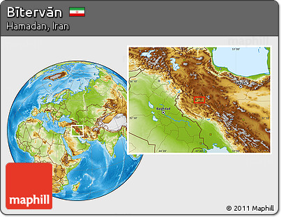 Physical Location Map of Bītervān
