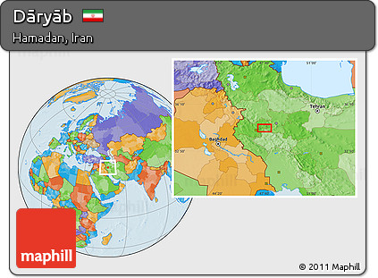 Political Location Map of Dāryāb