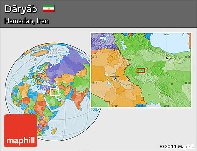 Political Location Map of Dāryāb
