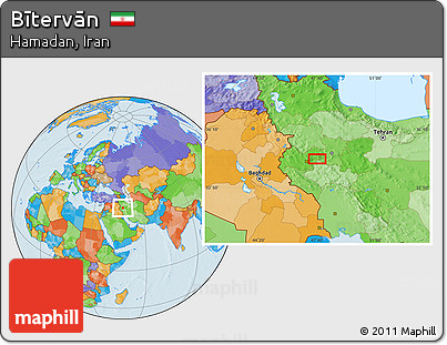 Political Location Map of Bītervān