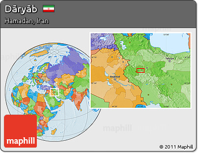 Political Location Map of Dāryāb