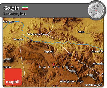 Physical Map of Golgīn