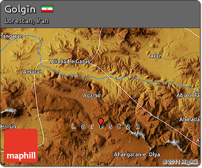 Physical Map of Golgīn