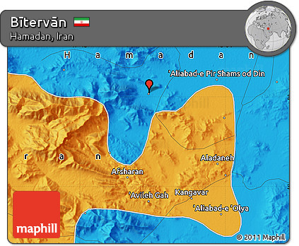 Political Map of Bītervān