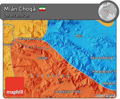 Political Map of Mīān Choqā