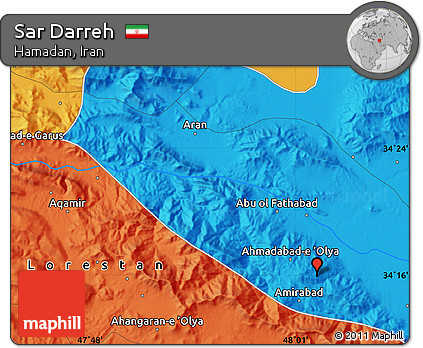 Political Map of Sar Darreh