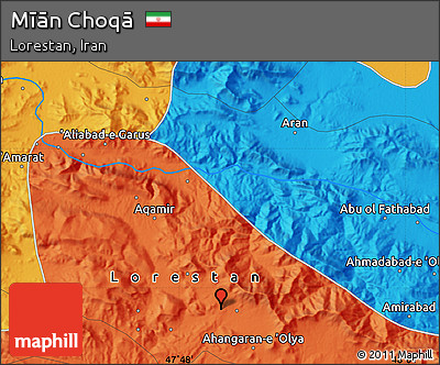 Political Map of Mīān Choqā