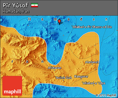 Political Map of Pīr Yūsof