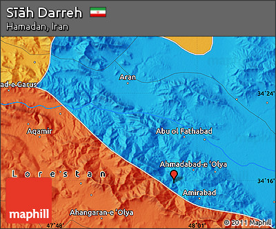 Political Map of Sīāh Darreh
