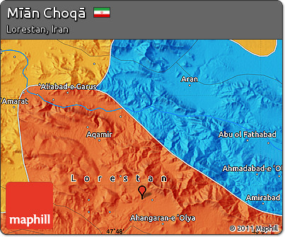 Political Map of Mīān Choqā